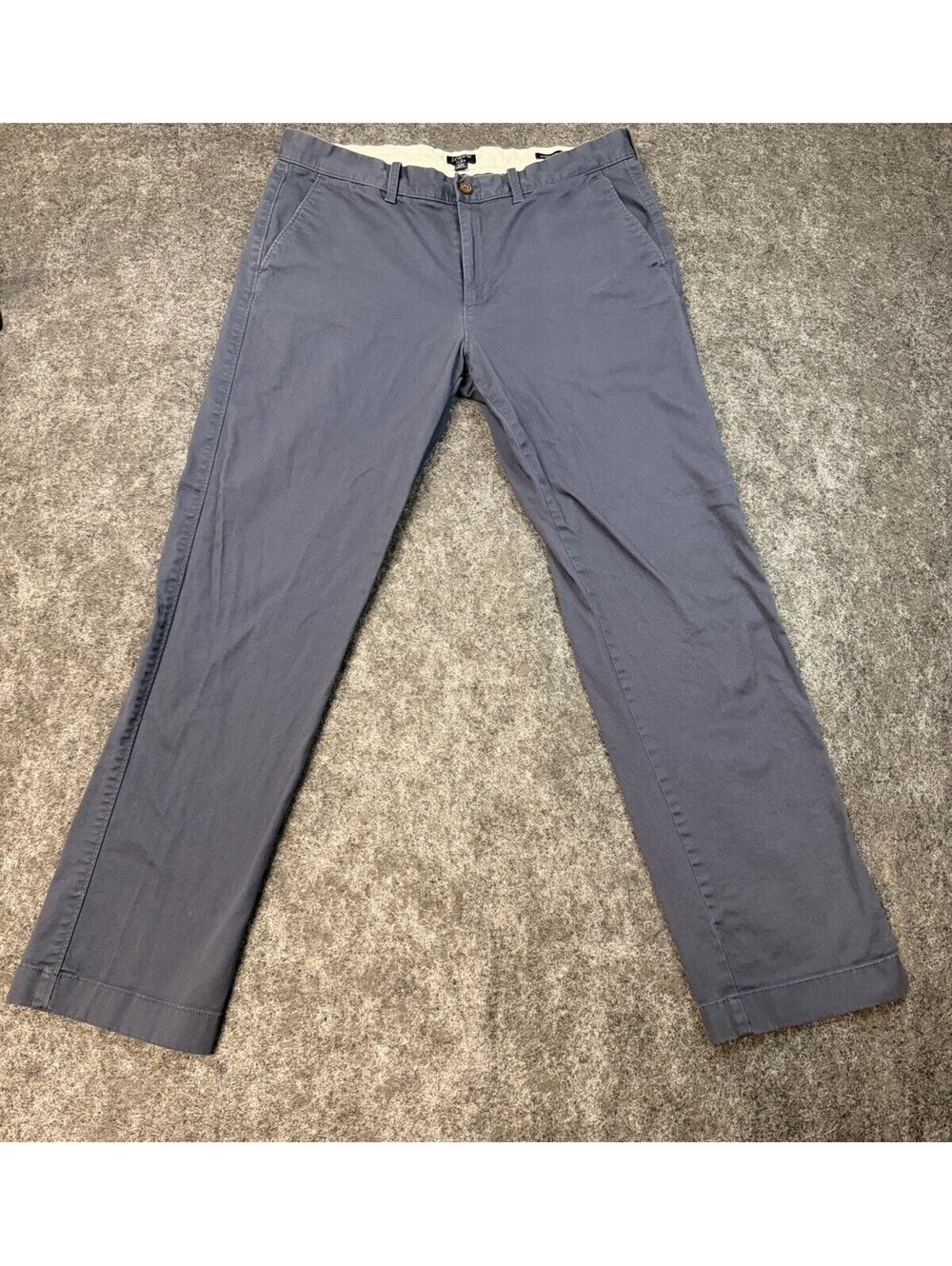 J.Crew Flex Straight Chino Pants Mens 34x32 Blue Gray Stretch Casual Cotton